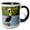 Black/White, variant on 3drose, Brown Pelican, New Smyrna Beach, Florida, Usa, 11oz Two-tone Yellow Mug