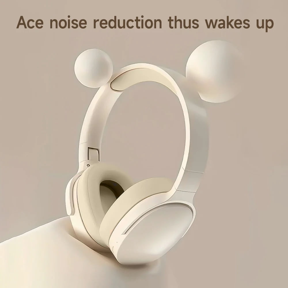 Wireless On-Ear Headphones, Upgraded Bass HiFi Stereo Wireless Headset, Foldable and Wireless Wired Mode, Soundproof On-Ear Headphones with Mic and Volume Control for PS5, PS4, PC, Switch, Mac-Gray