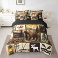 thumbnail image 2 of Castle Fairy Kids Safari Bear Deer Bedding Comforter Set,Fishing Hunting Full Bedding Set, 2 of 8