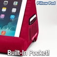 thumbnail image 3 of Pillow Pad Multi-Angle Soft Tablet Stand, Burgundy, 3 of 6