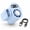 Blue, variant on Car Air Conditioner, Portable Car Air Conditioner Fan with LED Display, Rechargeable Clip On Cooling Fan, 360° Rotation Mini AC Fan for Car Truck SUV RV Travel