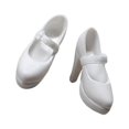 thumbnail image 1 of Dalazy Chaussures de Poupée Talons Hauts Élégants Accessoires pour Poupée 1/6 Fille Blanc 1Set, 1 of 6