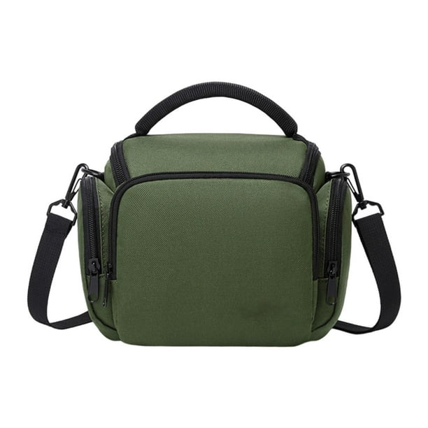 Bolsa de almacenamiento para cámara Estuche para cámara con múltiples bolsillos Organizador compacto Bolso de hombro para cámara Bolso de hombro para verde