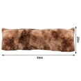 thumbnail image 3 of JeashCHAT Extra Soft Body Pillow Cover with Zipper Closure, Luxury Shaggy Plush Pillowcase for Bed Couch, Long Pillow Shams for Adults Men Women Mother Wife, 20x54 inches, Brown, 3 of 9