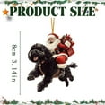 thumbnail image 3 of Funny Santa Christmas Ornament 2025 – 2D Flat Acrylic Santa and Dog Car Hanging Ornament Decoration – Hilarious for Dog Lovers –Unique Goldendoodle Xmas Decor 3.1'', 3 of 7