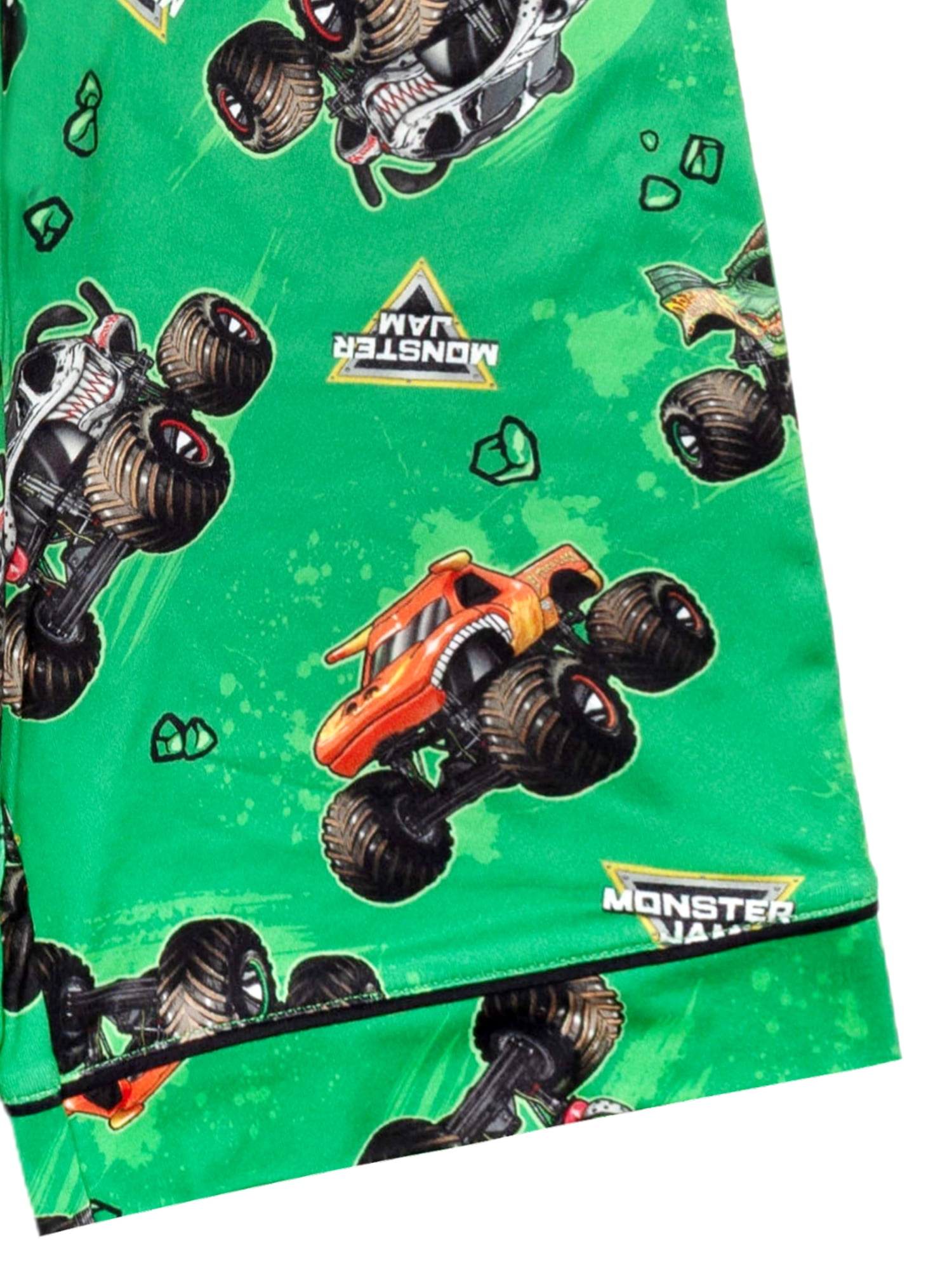 Monster Jam Boys 2-Piece Coat and Short Pajama Set, Sizes 4-12