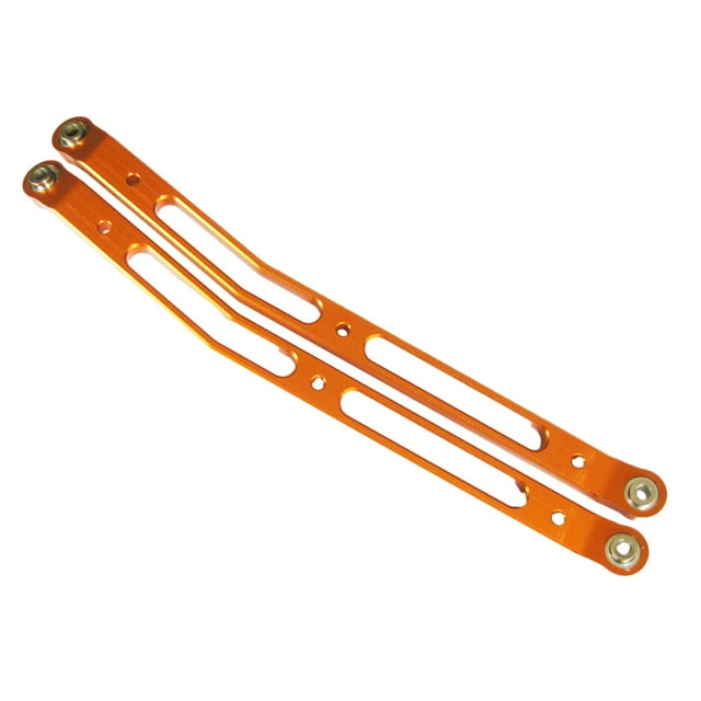 Xingzhi 2x Rear Upper Chassis Linkage Links For AXIAL 1/10 ROCK RACER 90026 Hop-ups Orange
