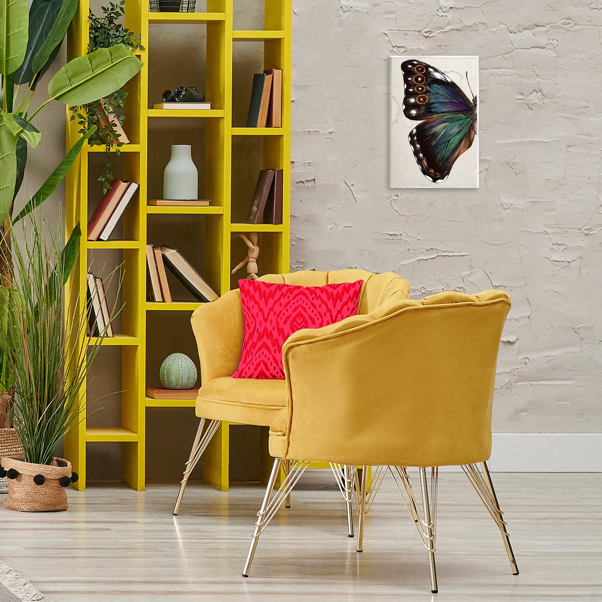 Stupell Industries Traditional Butterfly Wing Animals & Insects Painting Unframed Art Print Wall Art, 10 x 15