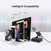 SHELLTON Portable Mini 3.5mm Stereo Audio Mic Notebook for Phone / Smart Phone Desktop Accessories Silver