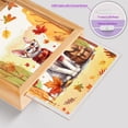 thumbnail image 4 of Welcome Fall Devon Rex Enjoys School Time Autumn Fall Leaves Acrylic Plaque with Wood Photo Frame Box Cat Lover Kitten Owner Gifts Light Box - 02013, 4 of 5