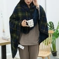 thumbnail image 3 of Winter Throw Blanket Plaid Super Soft Polar Fleece Thermal Insulation Single-Breasted Shawl Nap Blanket for Daily Use Work Home School, 3 of 8