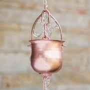 Marrgon Copper Rain Chain - Pot - 8.5'