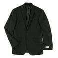 thumbnail image 2 of Kenneth Cole Mens Stripe Two Button Blazer Jacket, Black, 36 Short, 2 of 2