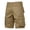 Mens Shorts Cargo-Yellow, variant on Men's Shorts Cargo Solid Color Fashion Button-Front Multi-Pocket Yellow 33