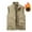 Khaki, variant on CharmCyan Mens Winter Fleece Cargo Vest Outdoor Multi Pocket Sleeveless Jacket Warm Thick Work Waistcoat Army Green L