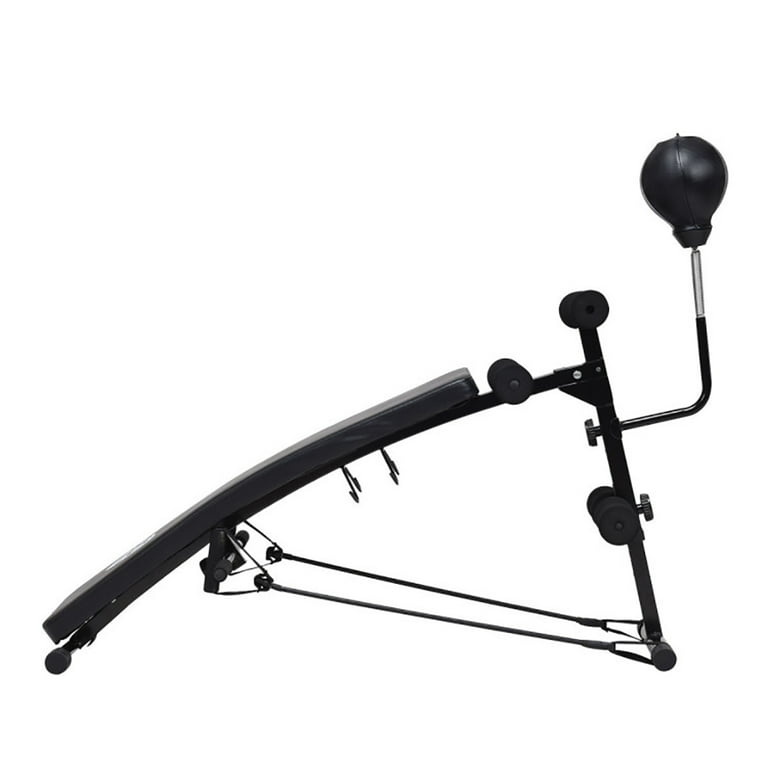 Barara King Strength Training Sit Up Gym Bench Hyper Back Extension Exercise Home Workouts Adjustable Incline Curved Workout Fitness Sit Up Bench