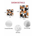 thumbnail image 7 of Burnt Orange Black Geometric Kitchen Dish Towels for Drying Dishes Set of 3, Modern Abstract Art Block Waffle Weave Microfiber Hand Tea Bathroom Towels Quick Dry & Absorbent Towel 12x12, 7 of 7
