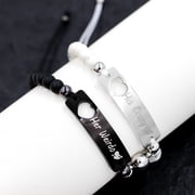 Uloveido Gift Set Bracelets, Magnetic Sterling Silver, Y3521-5