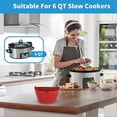 thumbnail image 2 of Silicone Slow Cooker Liner Reusable Slow Cooker Divider Fits 6‑8 Quarts Kitchen Accessories, 2 of 5