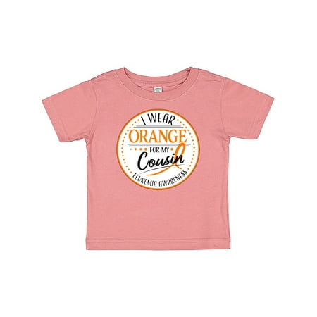 

Inktastic I Wear Orange for my Cousin- Leukemia Awareness Gift Baby Boy or Baby Girl T-Shirt