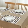 thumbnail image 3 of Brown Bigfoot Pattern Summer Placemats Table Placemats Set Of 4-Linen Kitchen Washable Placemats Table Mats 11.8"x17.7" Non-Slip Heat Resistant, 3 of 6