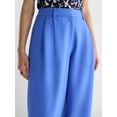 thumbnail image 4 of Devil Wears Prada Scoop Collection Women’s and Women's Plus High Rise Pleated Trousers, 30" Inseam, Sizes 0-26W, 4 of 5