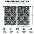 thumbnail image 2 of Blackout Kids Curtains,Dark Blue Cartoon Vehicles Tree Pattern Childrens Insulated Curtains Set Of 2,Bedroom Essentials,Toddler Room Decor 42"x63", 2 of 5