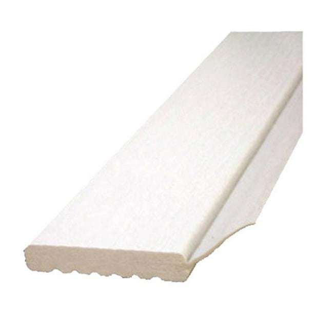 GOSSEN CORP Garage Door Weatherstripping, White PVC, 16Ft. 236016706