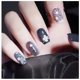 thumbnail image 4 of Juego de 10 placas de estampación para uñas con raspador de silicona transparente y flores con estampado geométrico para manicura., 4 of 9