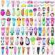 thumbnail image 1 of Girls Hair Clips Barrettes, 80 Pcs Lovely Animal Fruit Printed Pattern Metal Snap Hair Clips Cartoon Design Hairpins for Kids Teens Pets, 1 of 4