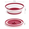 thumbnail image 3 of BPA Free Collapsible Microwave Cover for Food Microwave Splatter Cover Food Strainer Dishwasher Safe, 3 of 6
