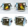 thumbnail image 2 of Bird Carrier Breathable Small Animals Pet Travel Cage with Transparent Window, 2 of 8