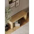 thumbnail image 6 of Maven Lane Zeno Contemporary Wooden Bench in Weathered Natural Finish, 6 of 9