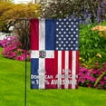 thumbnail image 2 of Flag American Half Dominican Flag Dominican American Friendship Dominican Republic U.S.A Proud Garden Flag, Double-Sided Decorative Outdoor Flag, Patriotic Polyester Yard Flag 12 x 18 in, 2 of 5
