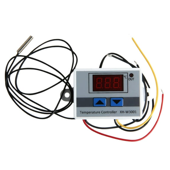 UEETEK Digital Thermostat Programmable for Heating Use, White, Large LED Display,