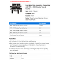 thumbnail image 2 of Front Wheel Hub Assembly - Compatible with 1996 - 2000 Chrysler Town & Country 1997 1998 1999, 2 of 2