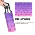 thumbnail image 4 of Yayeee 20oz Insulated Water Bottle Double Wall Stainless Steel with Flip Straw Lid, Pixel Love, 4 of 7