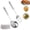 2PCS-B, variant on Titanium Spatula, Upgrade Kitchen Utensils Set, Cookware Kitchen Essentials Cooking Utensils Accessories, Spatula, Skimmer Dipper Turner, Titanium Cutlery Set
