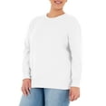 thumbnail image 3 of Terra & Sky Women's Plus Size Fleece Sweatshirt, 3 of 5