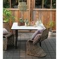 thumbnail image 4 of Bloomingville Woven Recycled Cotton Blend Lumbar Pillow with Fringe, 4 of 6