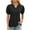 Black, variant on Fesfesfes Womens Summer Tops Women's Fashion Solid V Neck Short Sleeves Casual T-Shirt Top Womens Blouses And Tops Dressy XL(US:10)