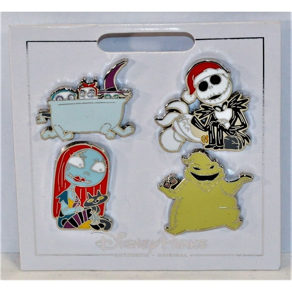 Jack Skellington Nightmare Before Christmas 4 Disney Trading Pins - Brand New