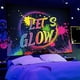 thumbnail image 2 of Newway Neon Birthday Party Backdrop 7x5ft Glow In The Dark Graffiti Splatter Happy Birthday Party Banner Photography Background Lets Glow Dance Birthd, 2 of 2