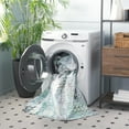 thumbnail image 4 of SAFAVIEH Malibu Hyacinth Distressed Polyester Machine Washable Area Rug, Grey/Green, 9' x 12', 4 of 13