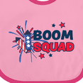 thumbnail image 4 of Inktastic 4th of July Boom Squad Blue and Red Fireworks Boys or Girls Baby Bib, 4 of 4