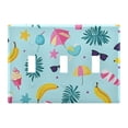 thumbnail image 2 of Dailycode Light Switch Plate Covers 2 Gang Wall Plate Plastics Outlet Covers for Kitchen Home Office Decor Ice Cream Banana Leaf Sunglasses, 2 of 8
