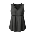 thumbnail image 5 of BUIGTTKLOP Tank Tops for Women 2026 Crochet V Neck Cotton Linen Shirts Babydoll Sleeveless Blouses Summer Clothes, 5 of 5