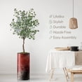 thumbnail image 3 of Artificial Tree in Modern Planter, Fake Eucalyptus Silk Tree for Indoor and Outdoor Home Decoration - 66" Overall Tall (Plant Pot Plus Tree), 3 of 5