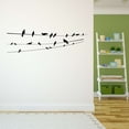thumbnail image 1 of Birds Wall Decal Birds On Wire Nursery Kids Room Wall Decal Joyful Animal Nursery Decoration - Size: 30 In X 9 In, 1 of 5