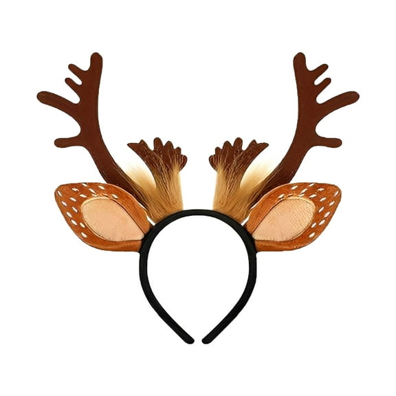 Christmas Headband Hat with Ears Santa Holiday Headwear for Kids Toddler Baby Festive Accessories